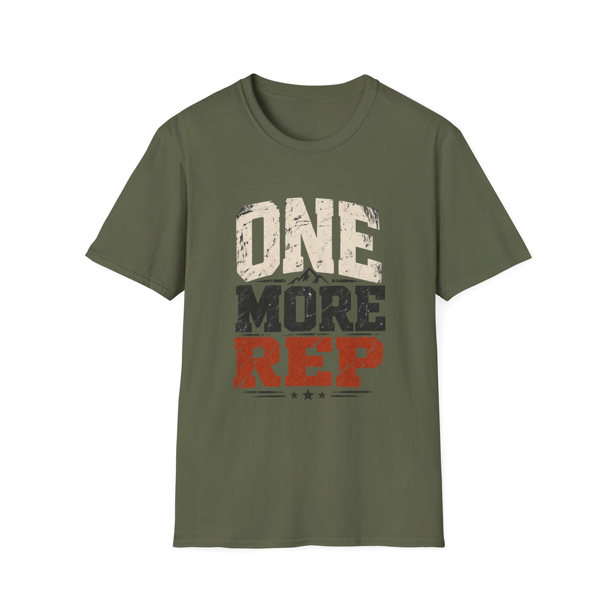 One More Rep – Vintage Workout & Fitness Graphic Tee