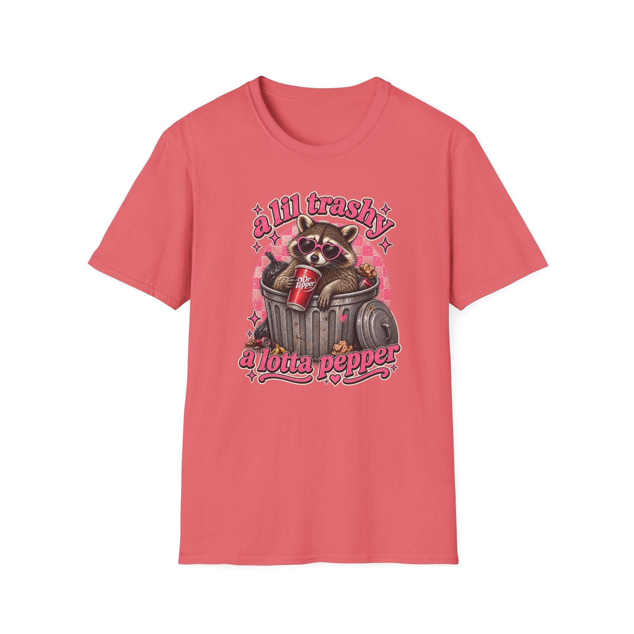 A Lil Trashy, A Lotta Pepper Raccoon Tee 🦝🥤