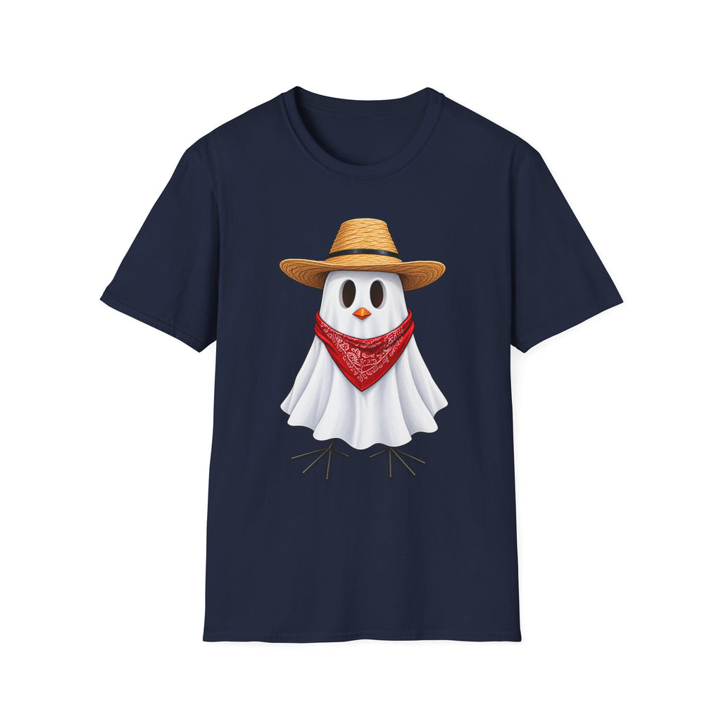 Ghost Chicken Cowboy Halloween Tee 👻🐔