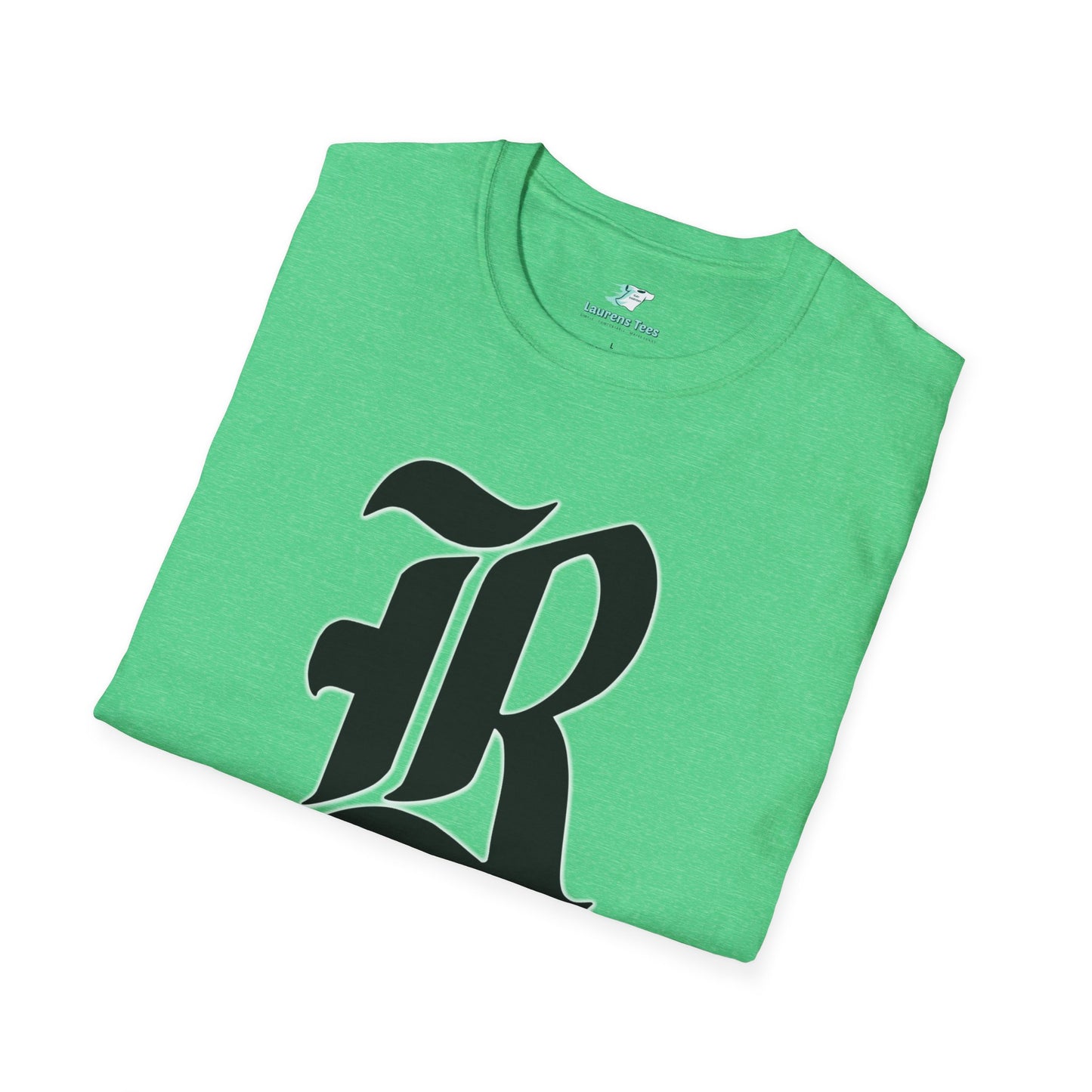 Custom one side Front or Back (RHS Baseball used as example) - Unisex Softstyle T-Shirt