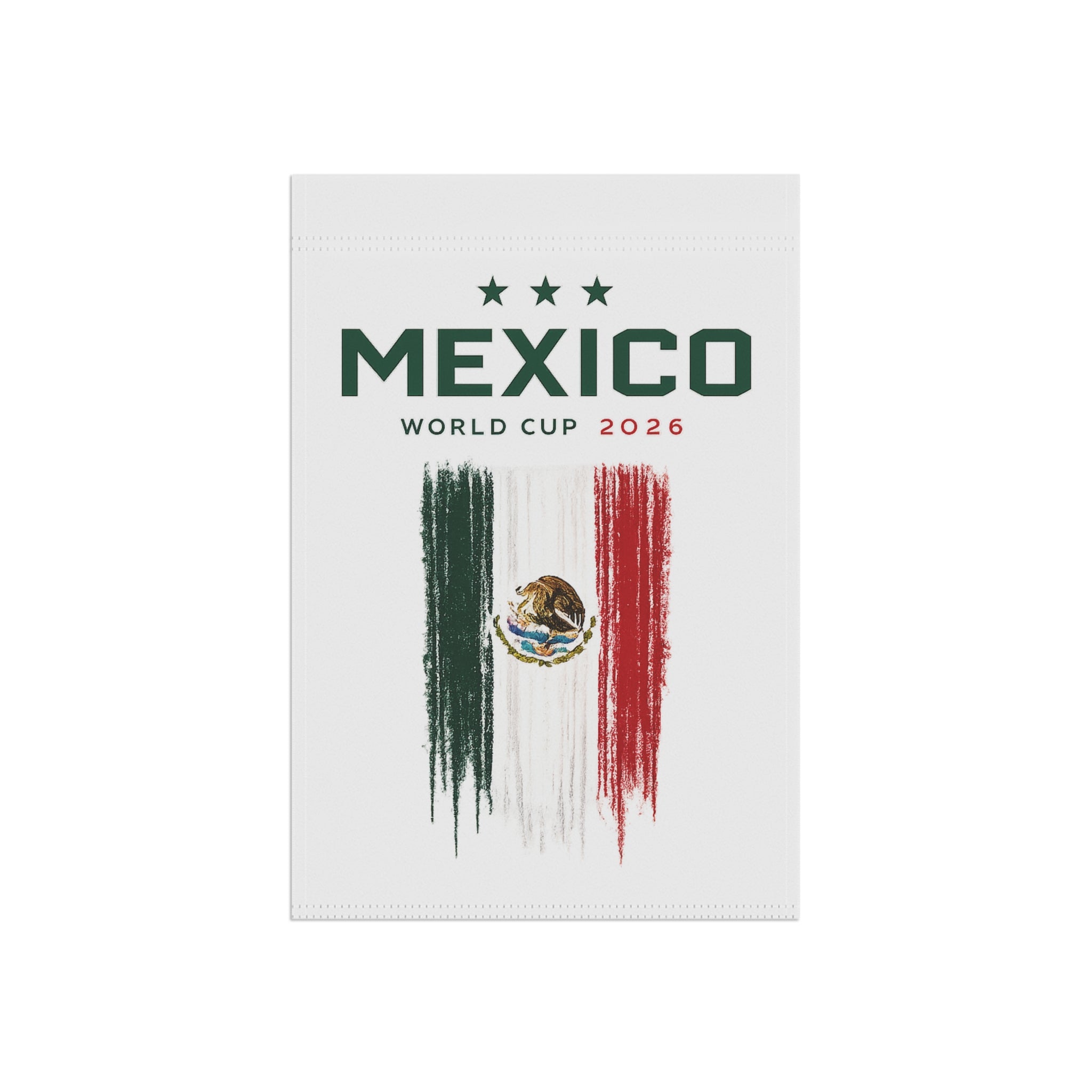 Mexico World Cup 2026 Garden Flag - Mexican Flag Soccer Garden Banner