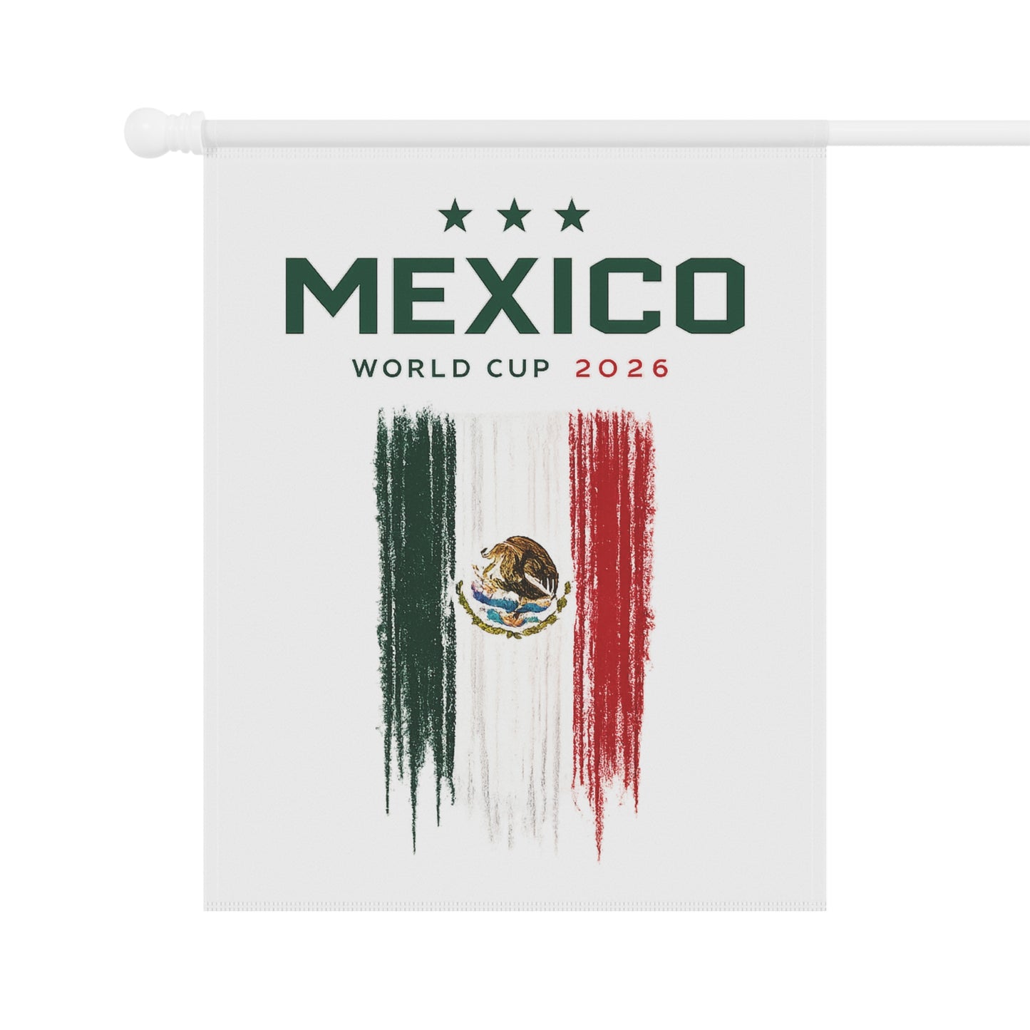 Mexico World Cup 2026 Garden Flag - Mexican Flag Soccer Garden Banner