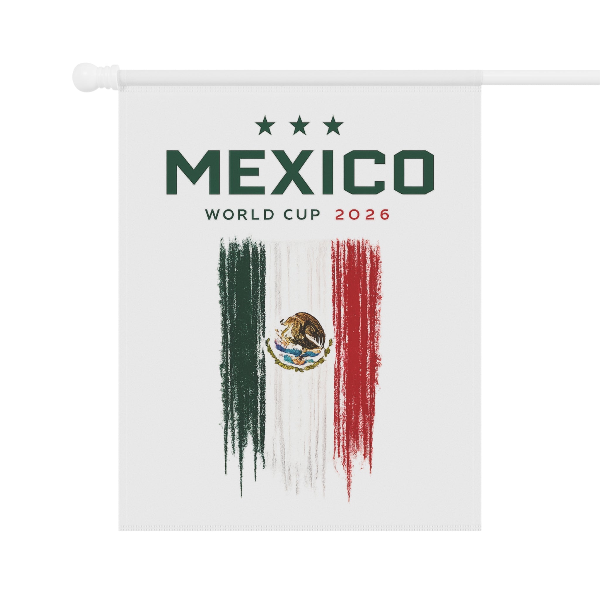 Mexico World Cup 2026 Garden Flag - Mexican Flag Soccer Garden Banner