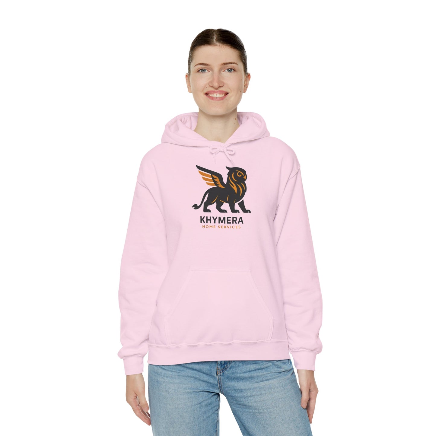 Khymera Home Services Dragon Hoodie, Cozy Unisex Hooded Sweatshirt, Gift for Homeowners, Dragon Lover Apparel, Cool Casual Wear