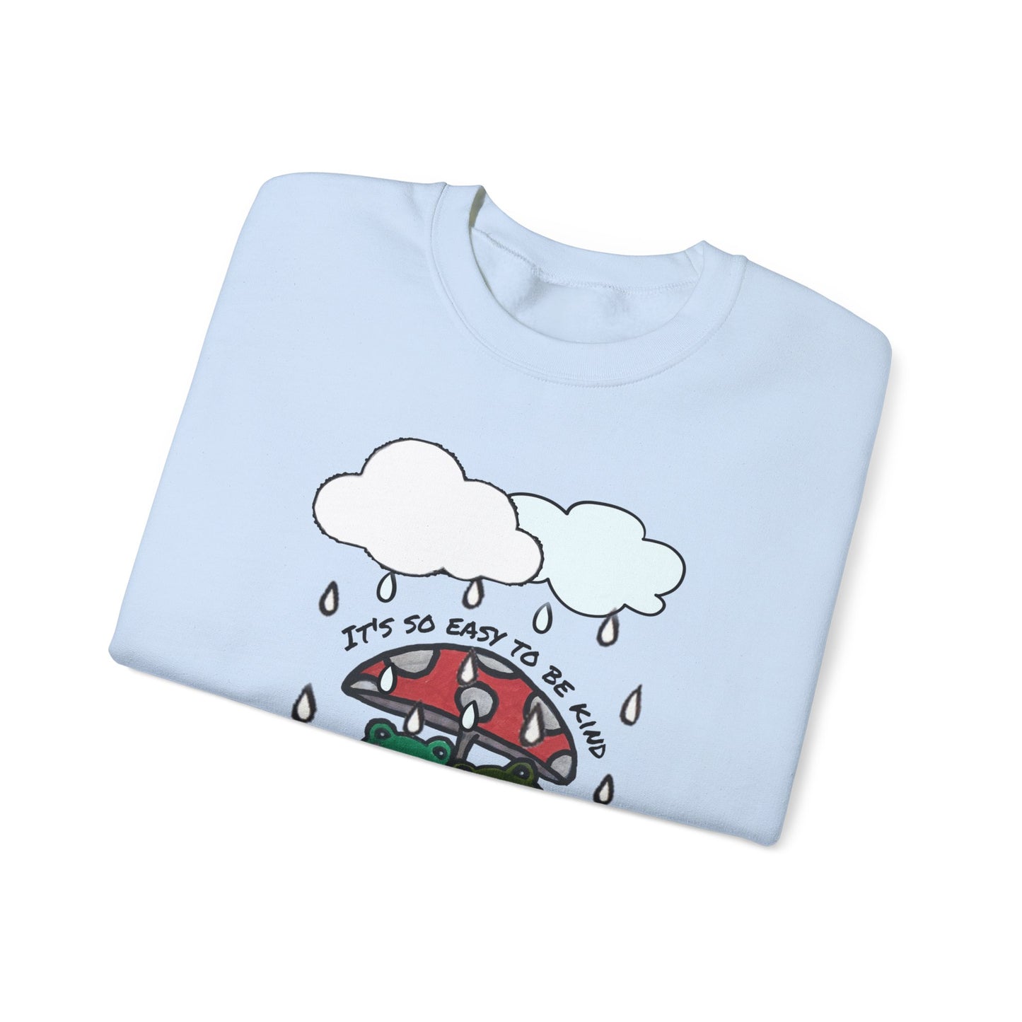 Cute Frogs Kindness Crewneck Sweatshirt - Unisex Heavy Blend
