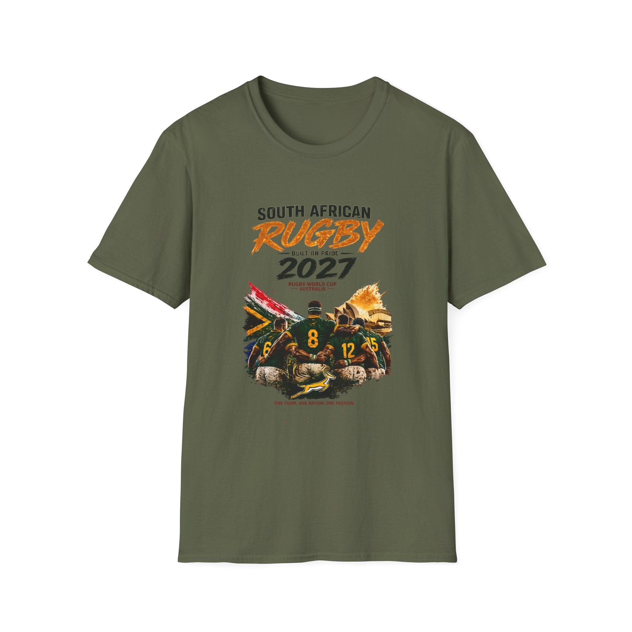South African Rugby 2027 T-Shirt - Springbok Fans Rugby World Cup Support Tee
