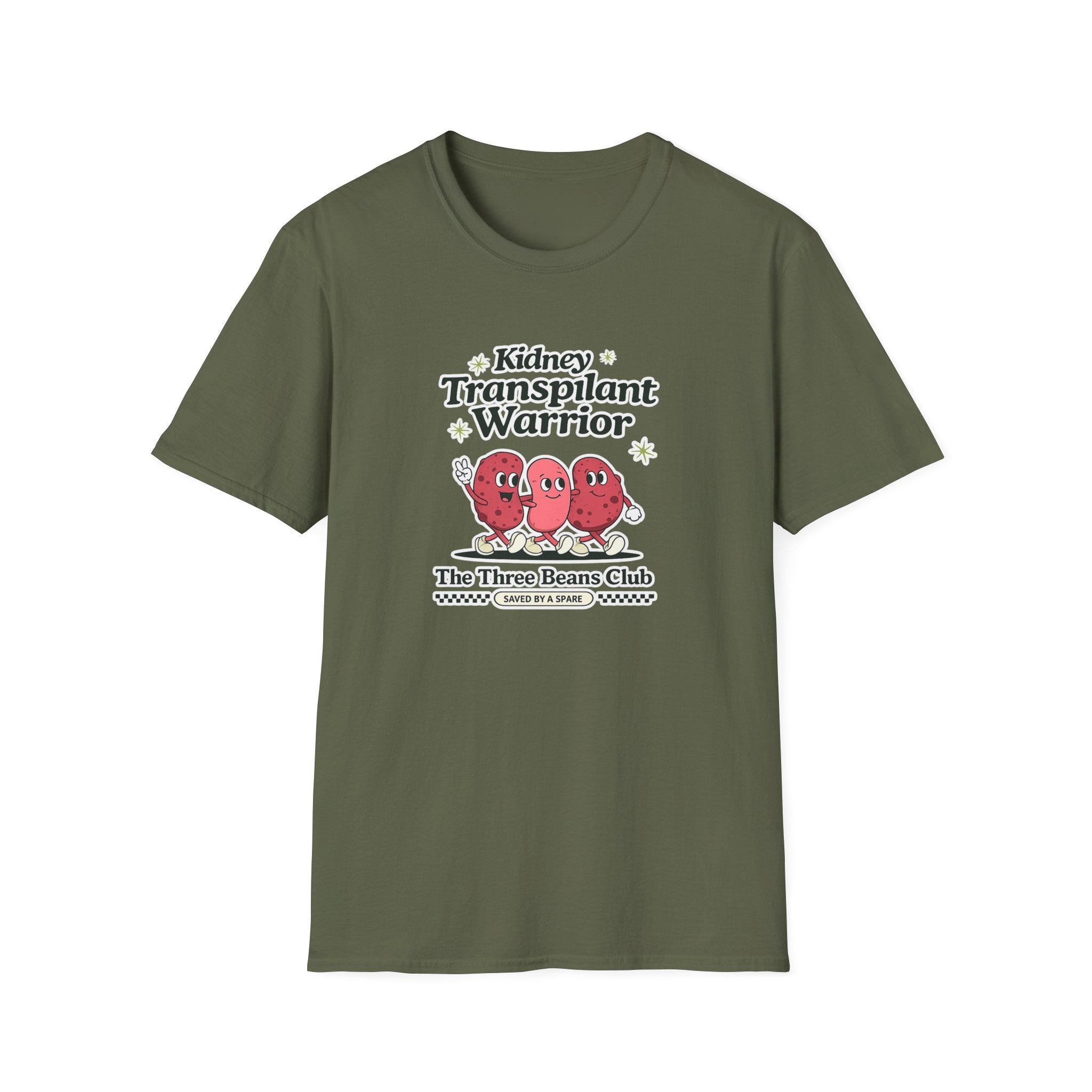 Kidney Transplant Warrior T-Shirt — The Three Beans Club Support Tee