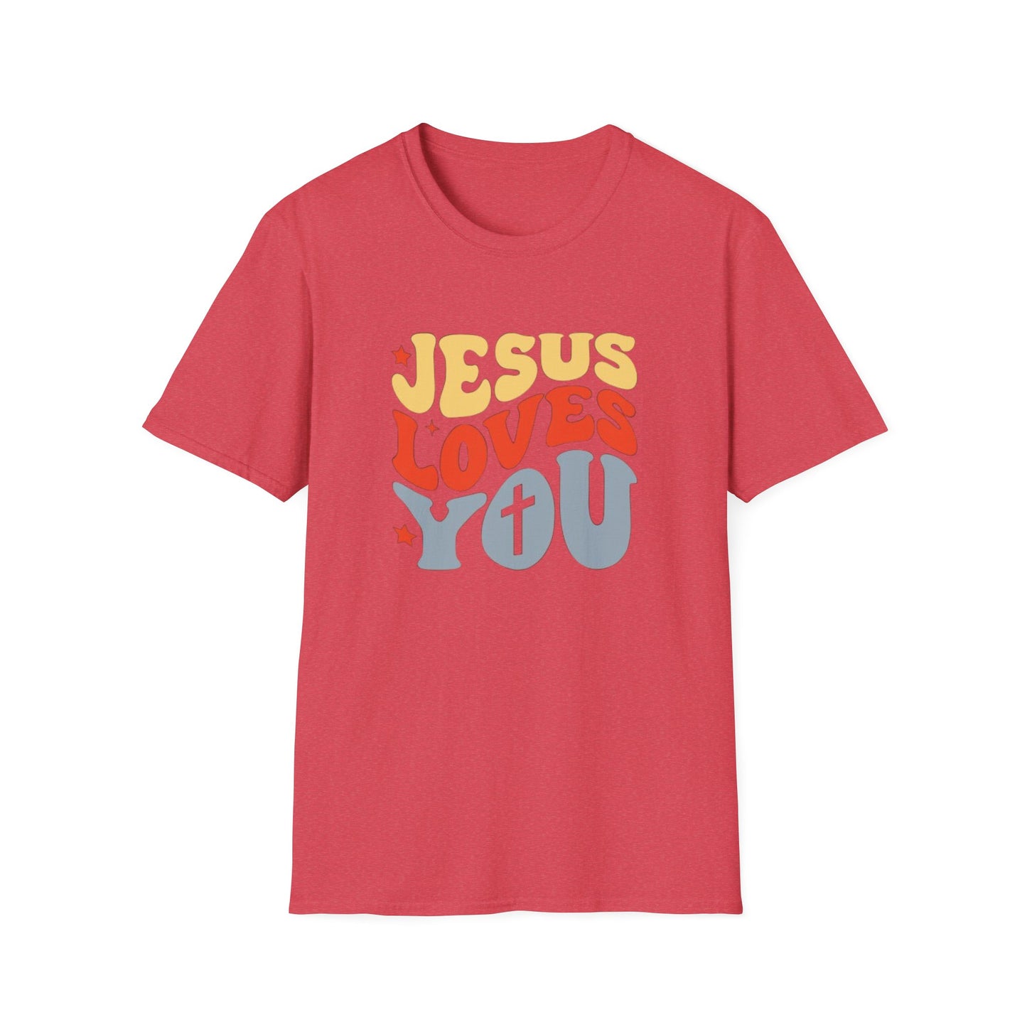 Jesus Loves You - Unisex Softstyle T-Shirt - Fun and Casual Wear for All Occasions