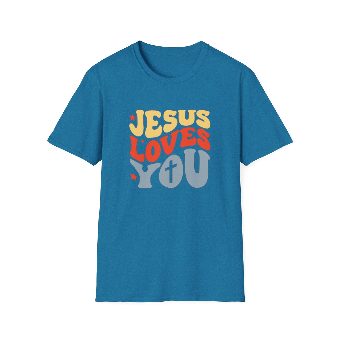 Jesus Loves You - Unisex Softstyle T-Shirt - Fun and Casual Wear for All Occasions