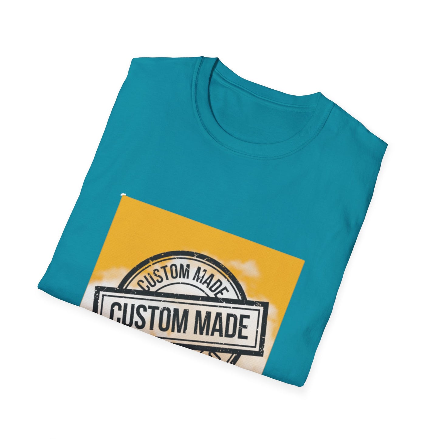 Your Design On a Tee One Side Only - Monster Unisex Softstyle T-Shirt