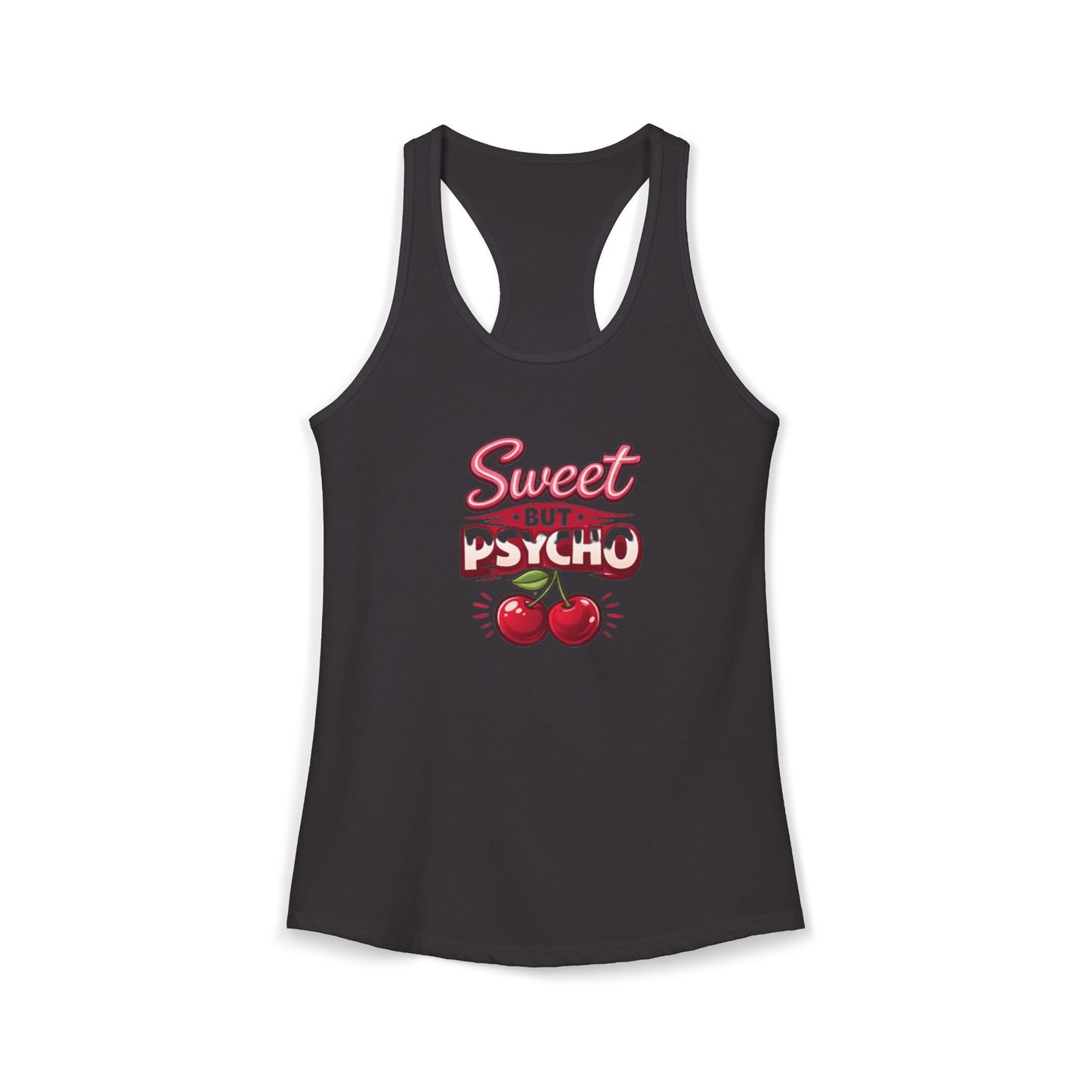 Sweet But Psycho Racerback Tank — Women's Graphic Tank Top