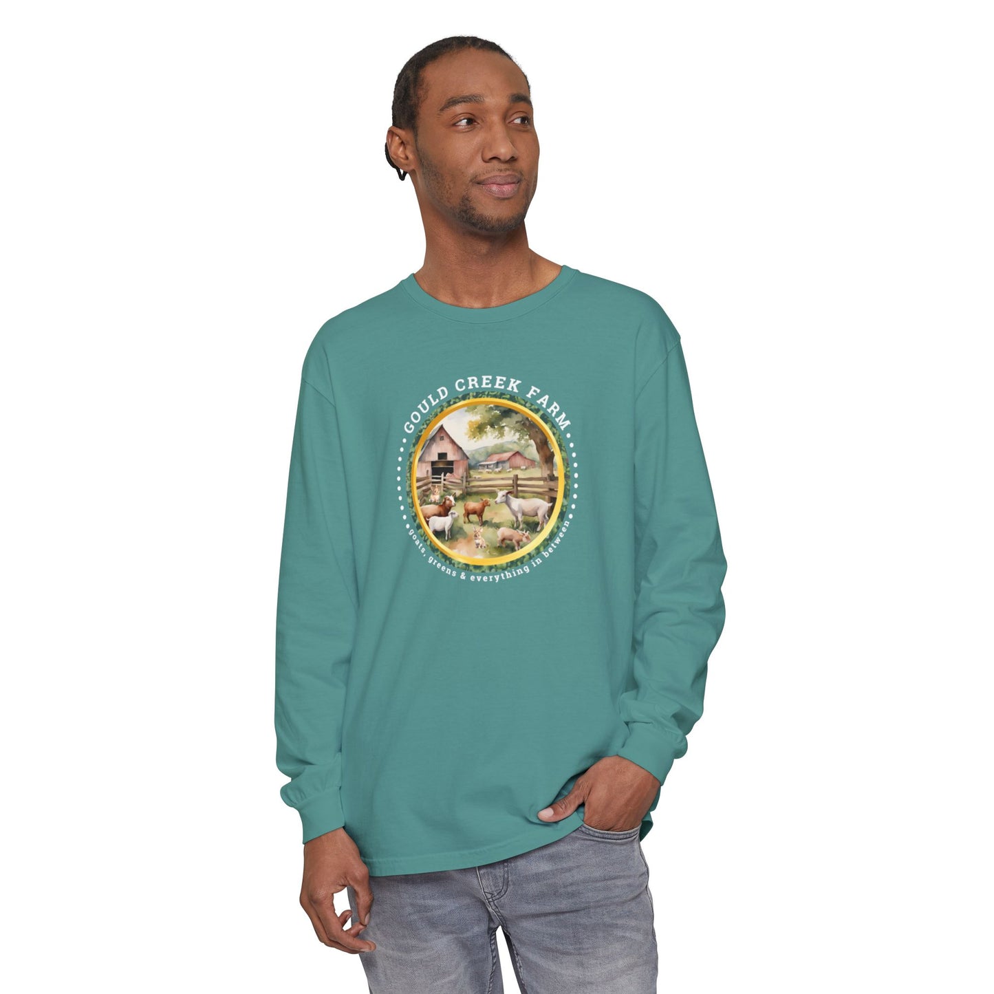 Gould Creek Farm - Unisex Garment-dyed Long Sleeve T-Shirt