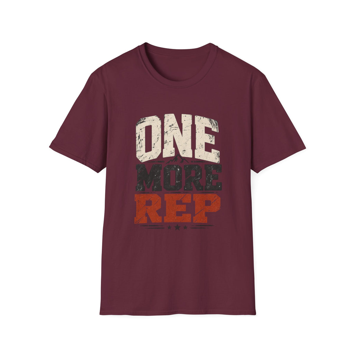 One More Rep – Vintage Workout & Fitness Graphic Tee