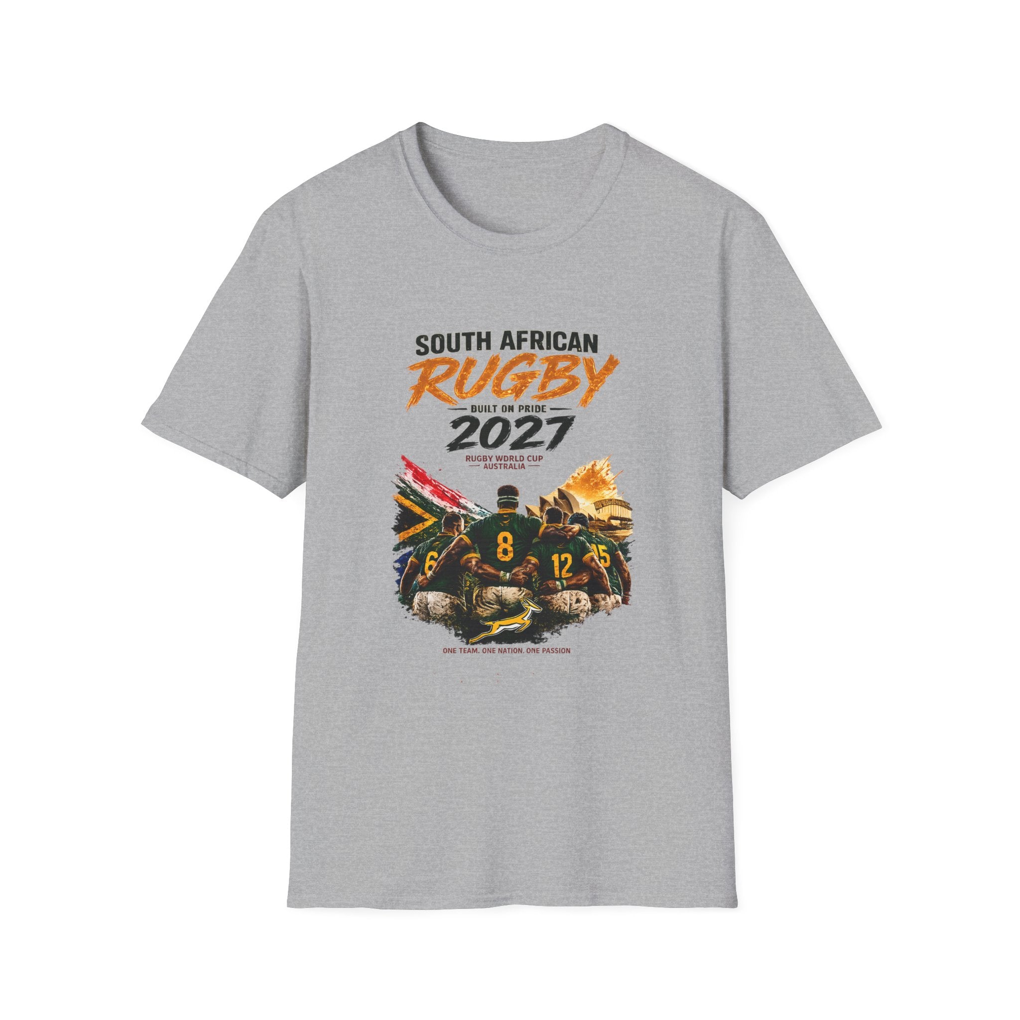 South African Rugby 2027 T-Shirt - Springbok Fans Rugby World Cup Support Tee