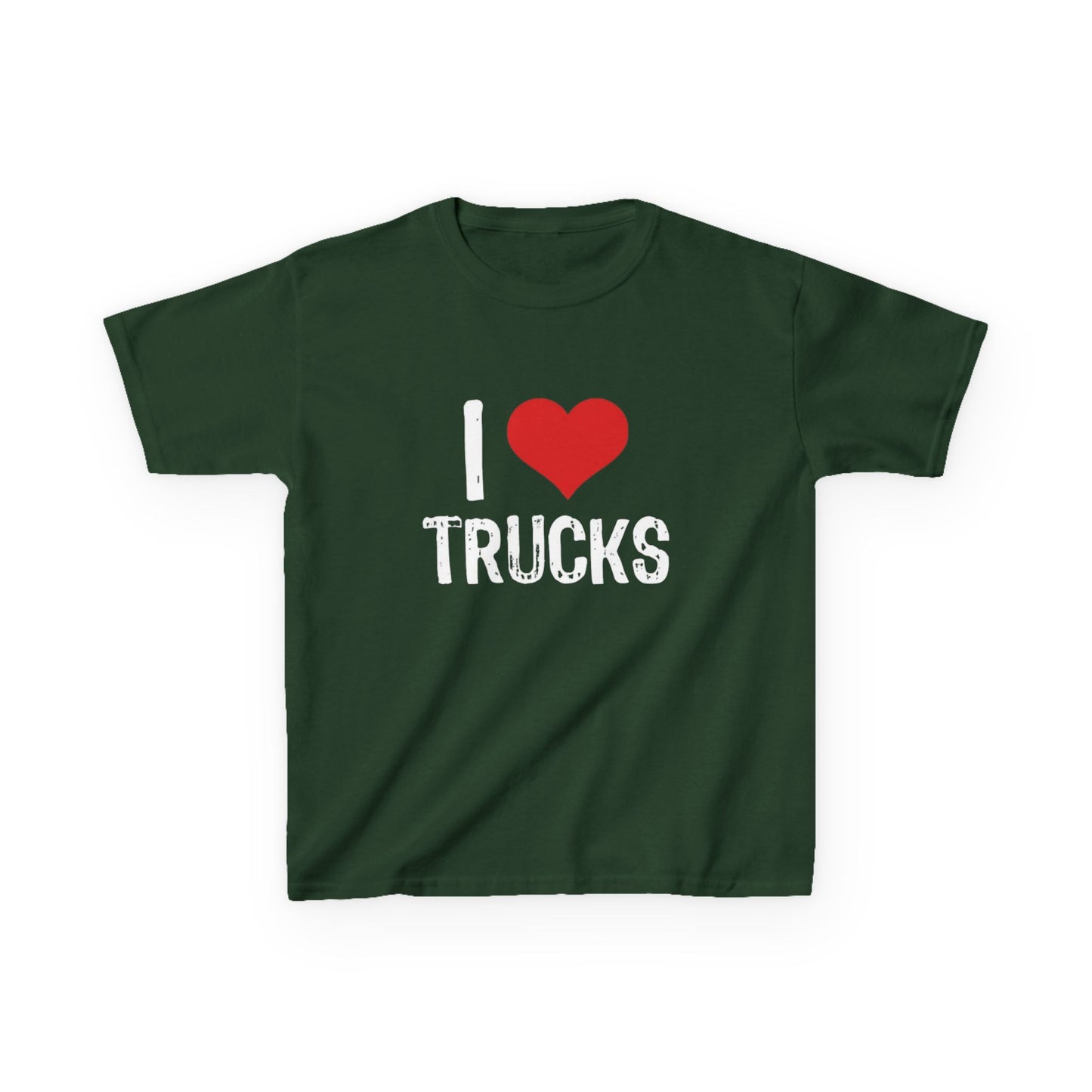 I Love Trucks - Kids Heavy Cotton™ Tee
