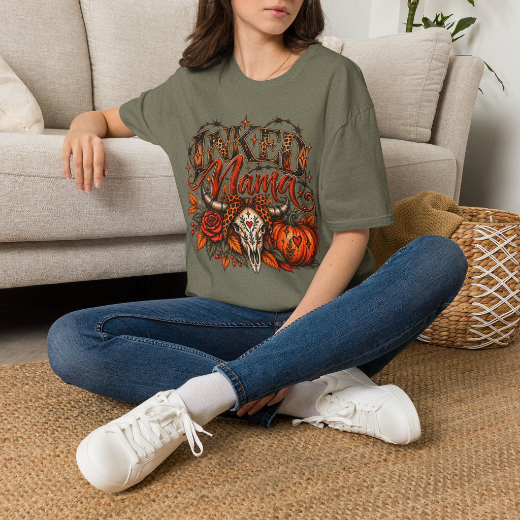 Inked Mama Autumn Western Tee