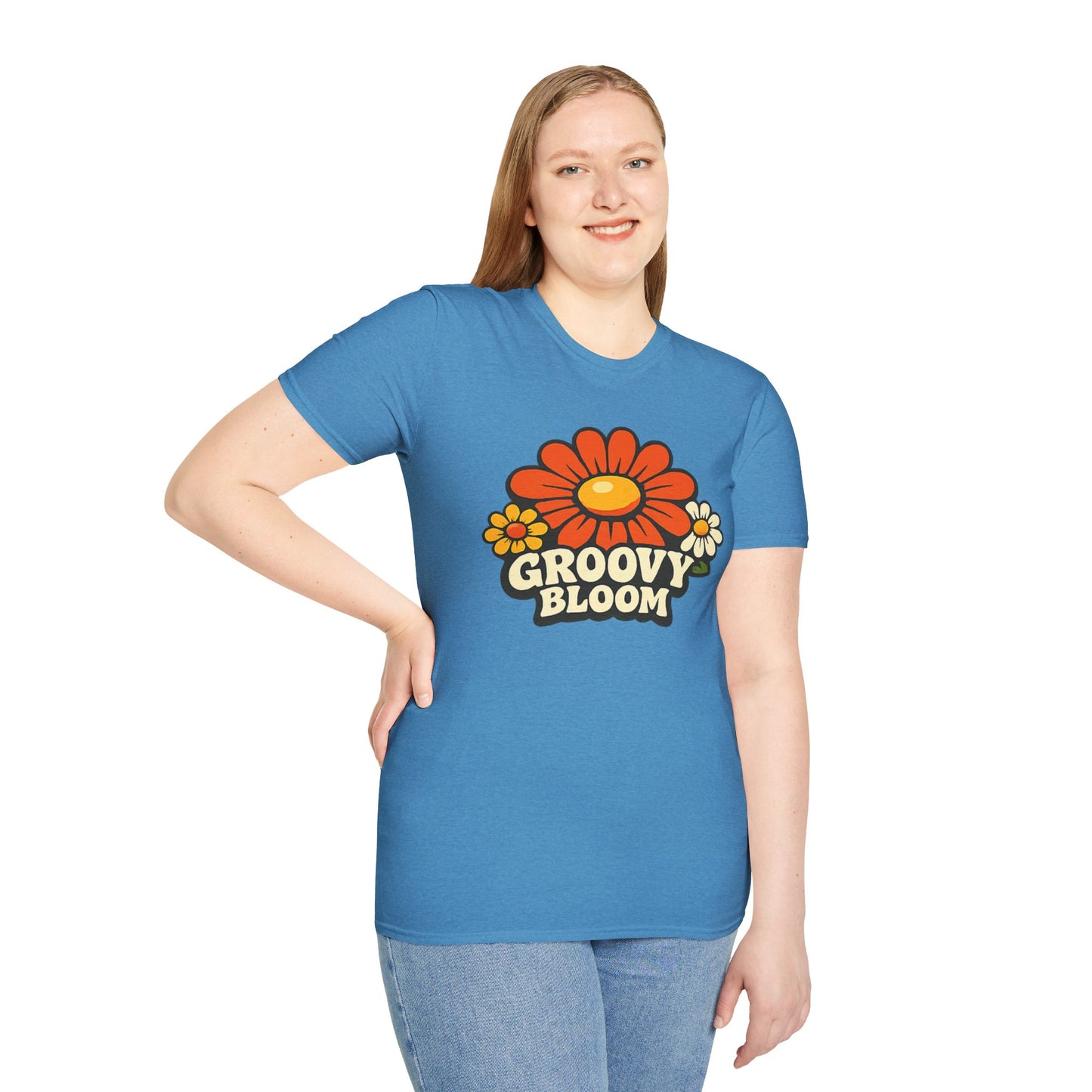 Groovy 70s Bloom T-Shirt — Retro Floral Vintage Vibe