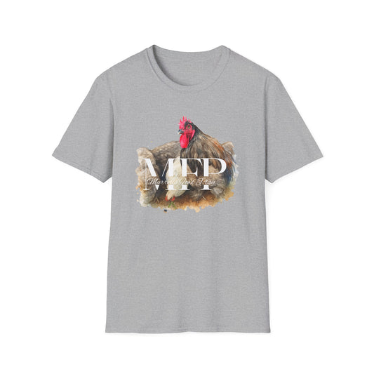 Watercolor Chicken Art T-Shirt, Animal Lover Tee, Farmhouse Style Shirt, Gift for Chicken Enthusiasts, Vintage Animal Art, Funny Farm Shirt