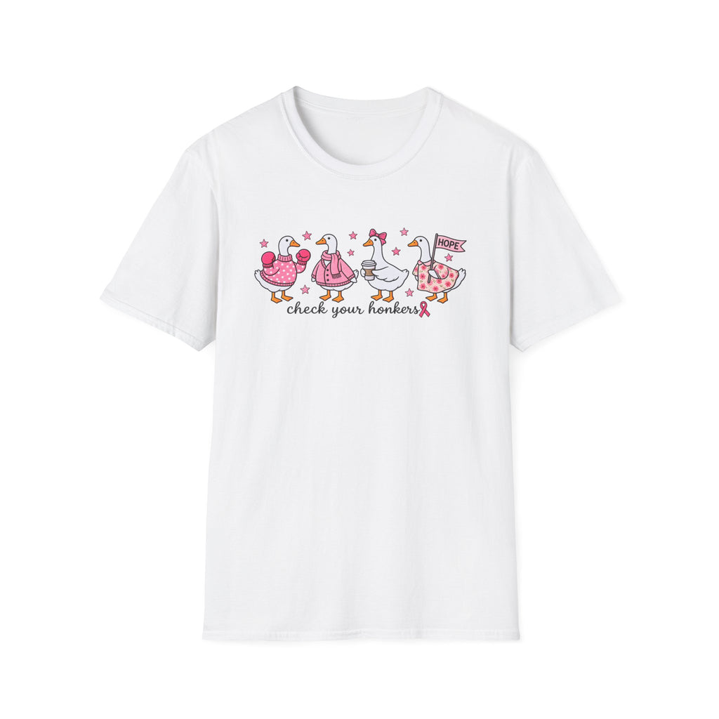 Check Your Honkers 🩷 Breast Cancer Awareness Goose Tee