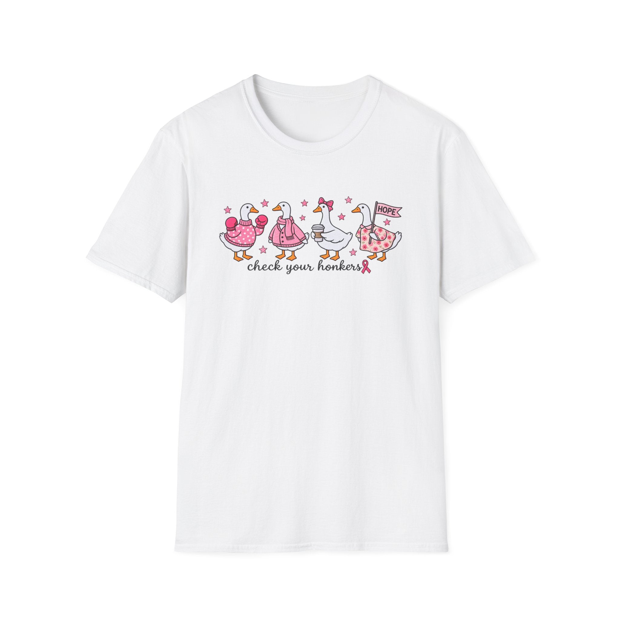 Check Your Honkers 🩷 Breast Cancer Awareness Goose Tee