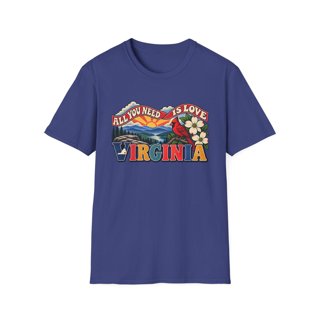 Virginia Retro 'All You Need Is Love' T-Shirt