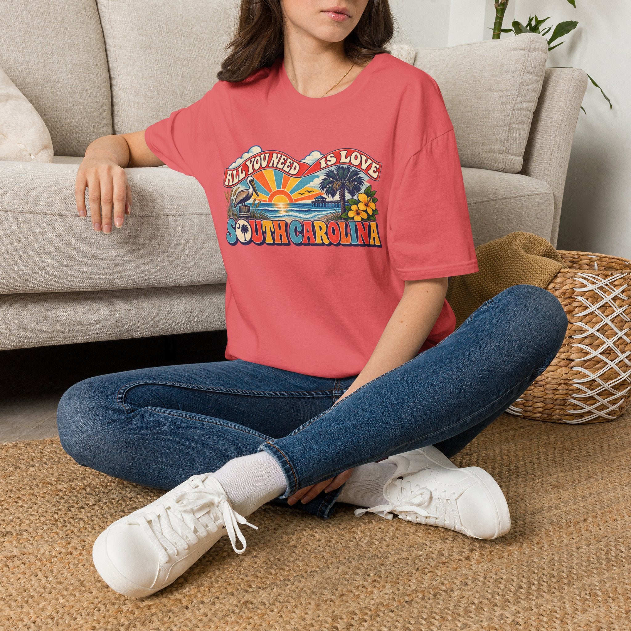 South Carolina Retro 'All You Need Is Love' T-Shirt
