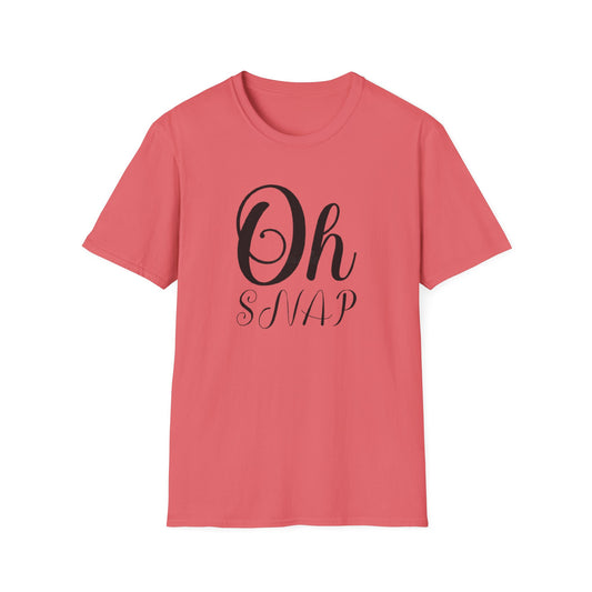 Funny Oh Snap Unisex Softstyle T-Shirt | Cute Gift for Friends, Family, Birthday, Humor, Casual Wear