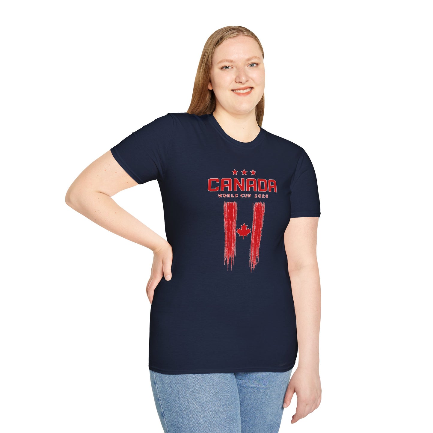 Canada World Cup 2026 T-Shirt — Distressed Maple Flag Soccer Fan Tee