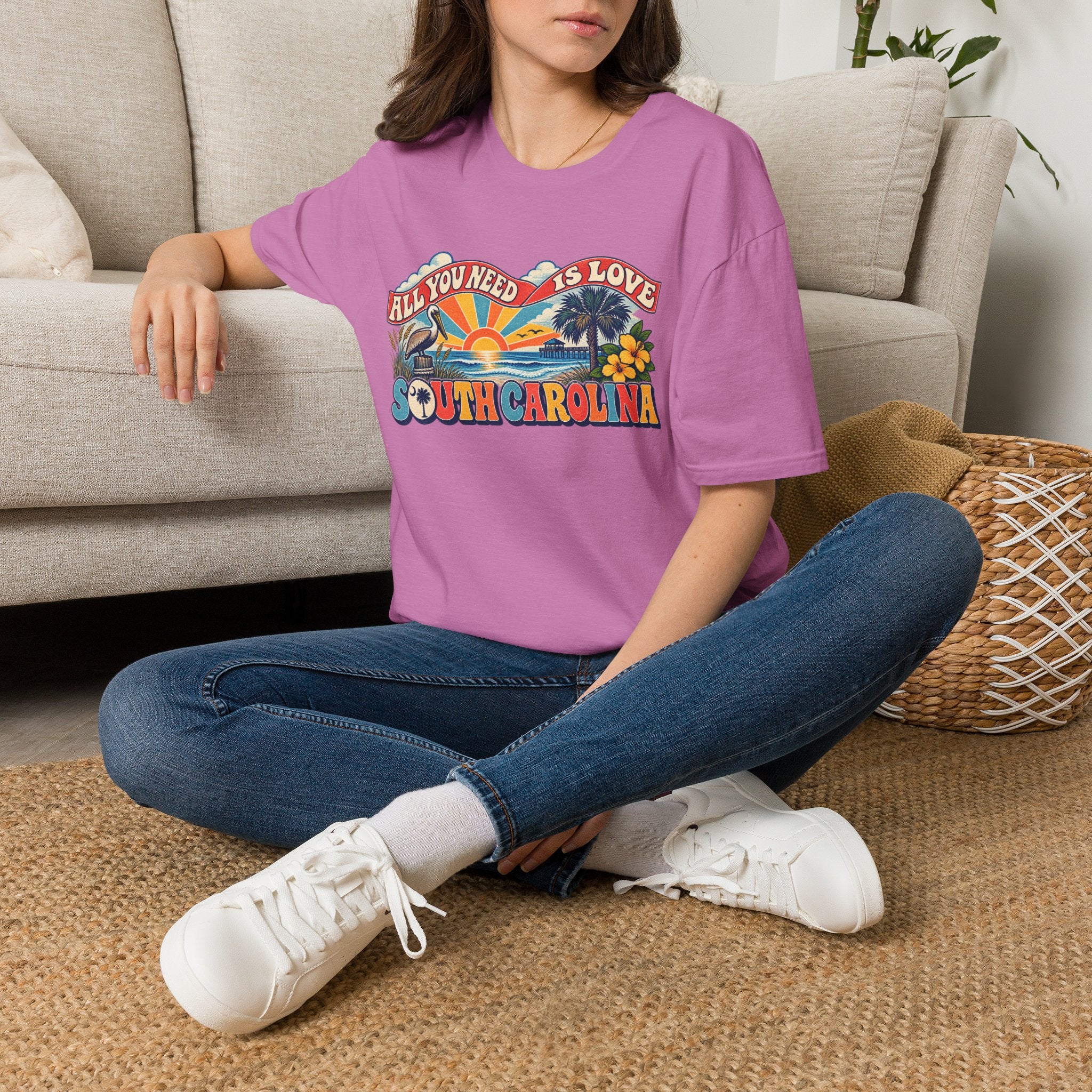 South Carolina Retro 'All You Need Is Love' T-Shirt