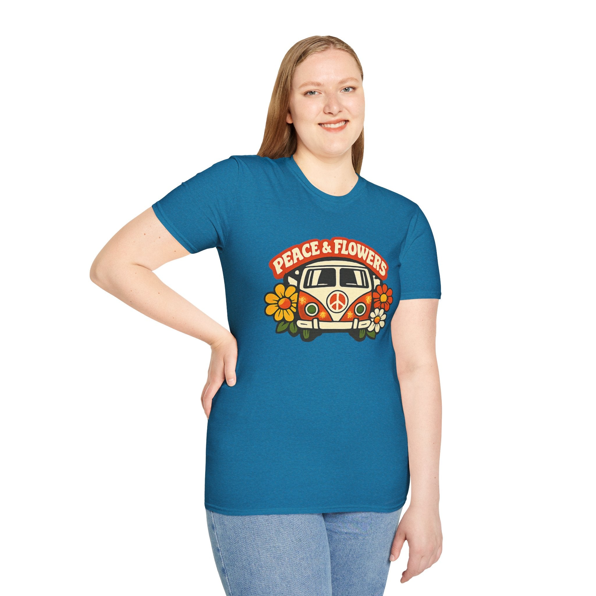 Hippie Van Peace & Flowers T-Shirt