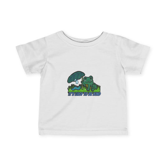 It's Easy to Be Kind Infant Tee - Cute Frog Design