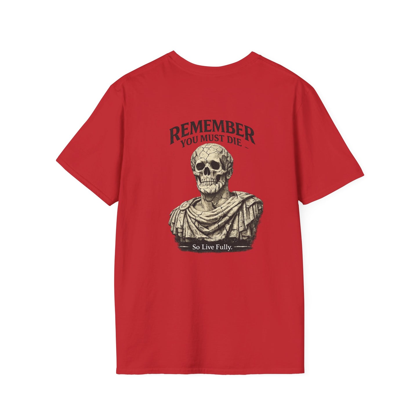 Memento Mori T-Shirt — Minimalist Latin Remembrance Tee