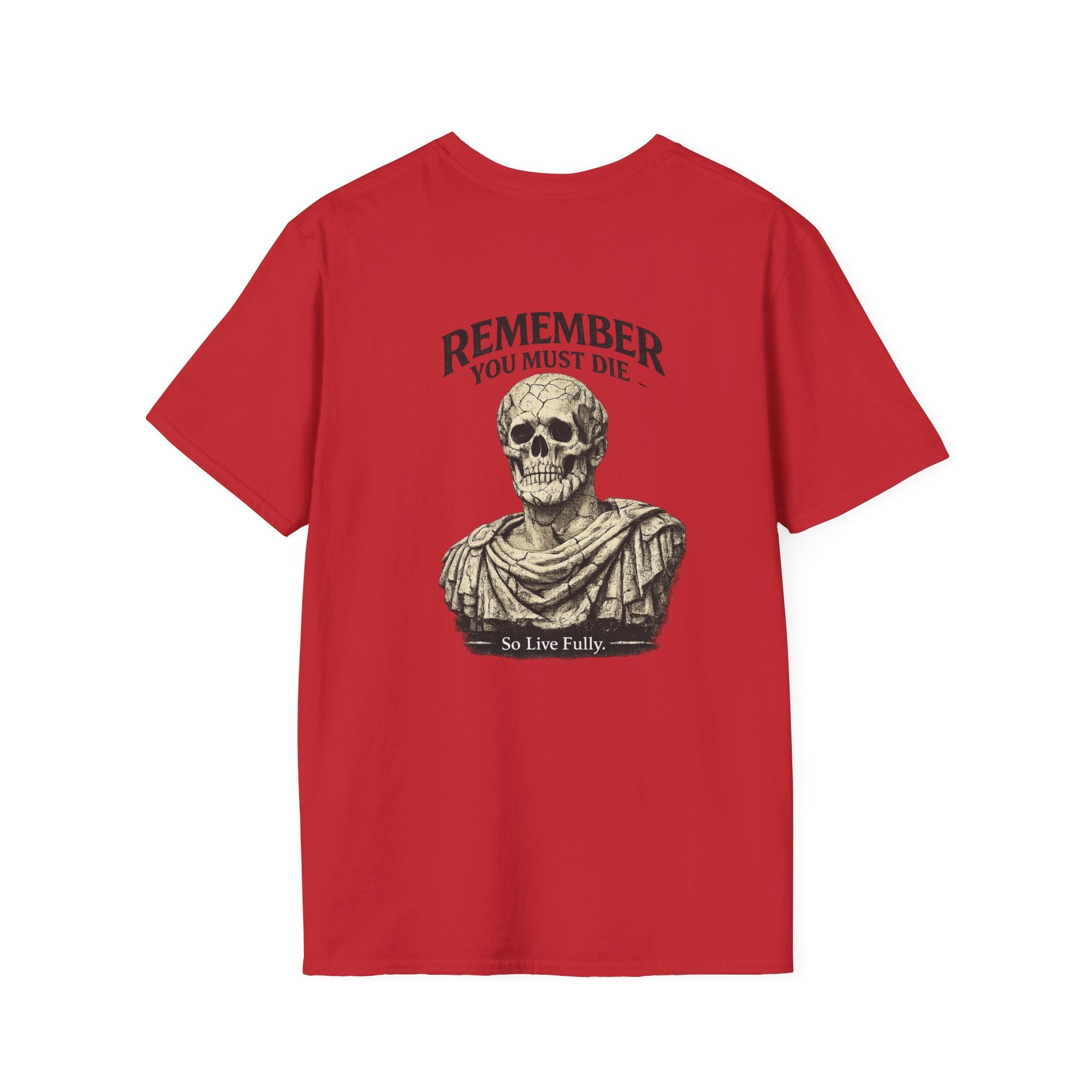 Memento Mori T-Shirt — Minimalist Latin Remembrance Tee