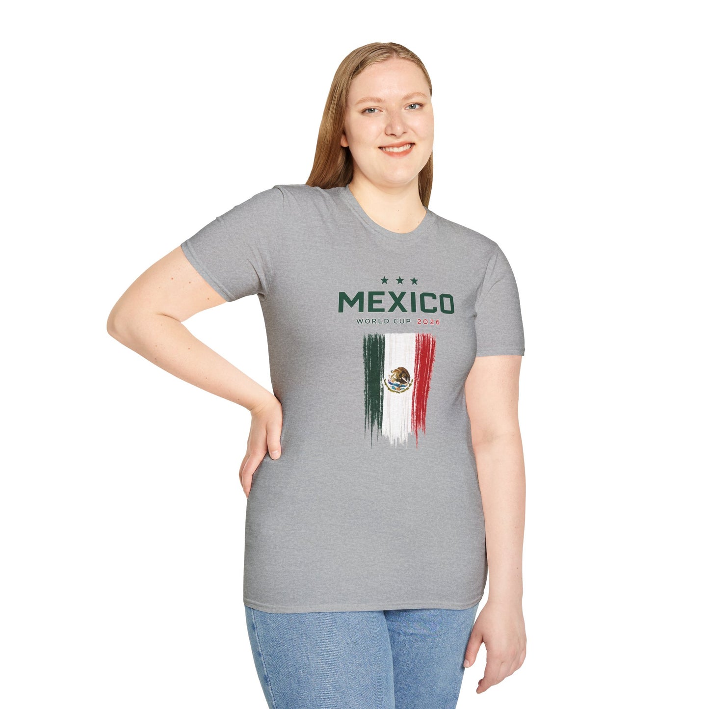 Mexico World Cup 2026 T-Shirt – Distressed Flag Soccer Tee