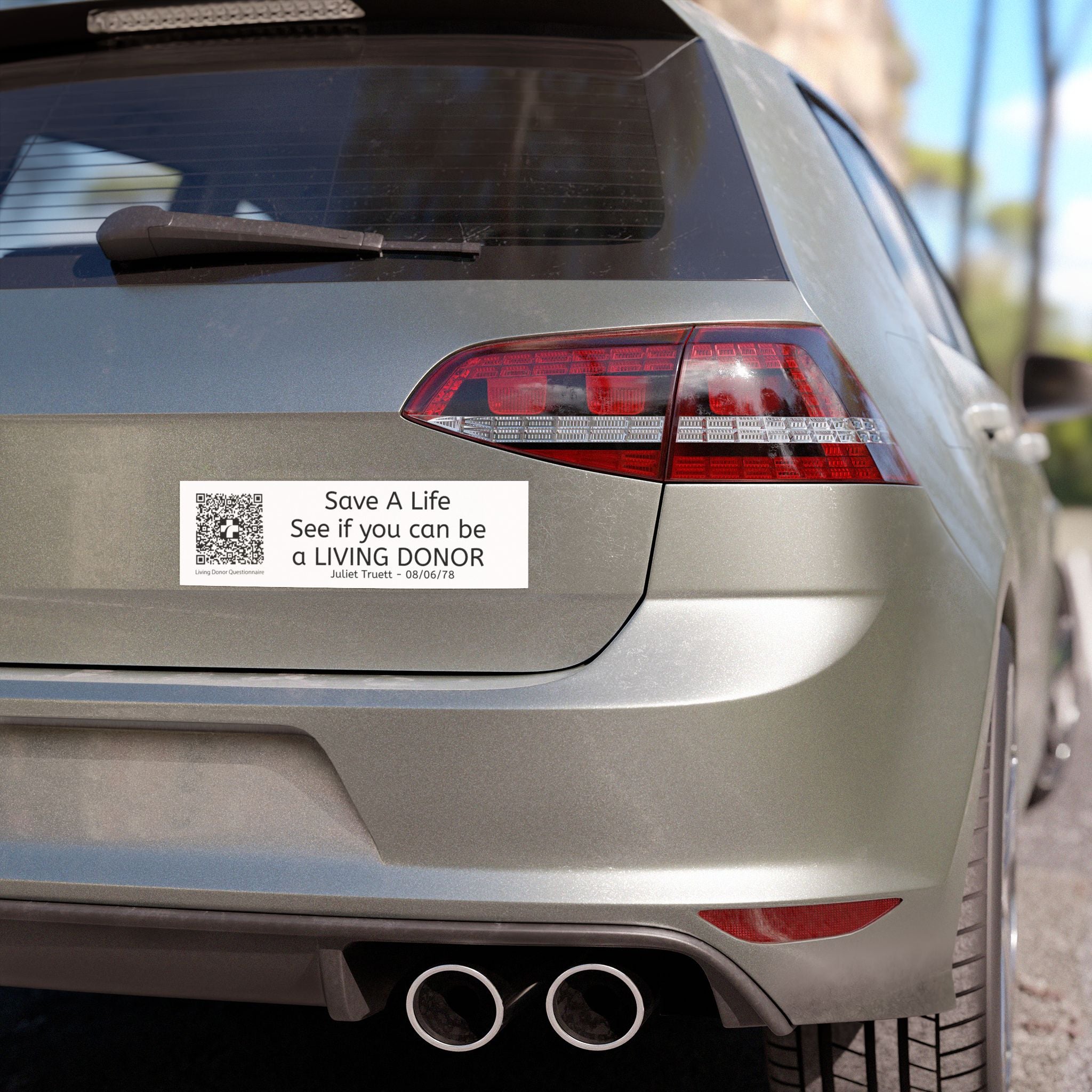 Living Donor Awareness Car Magnet