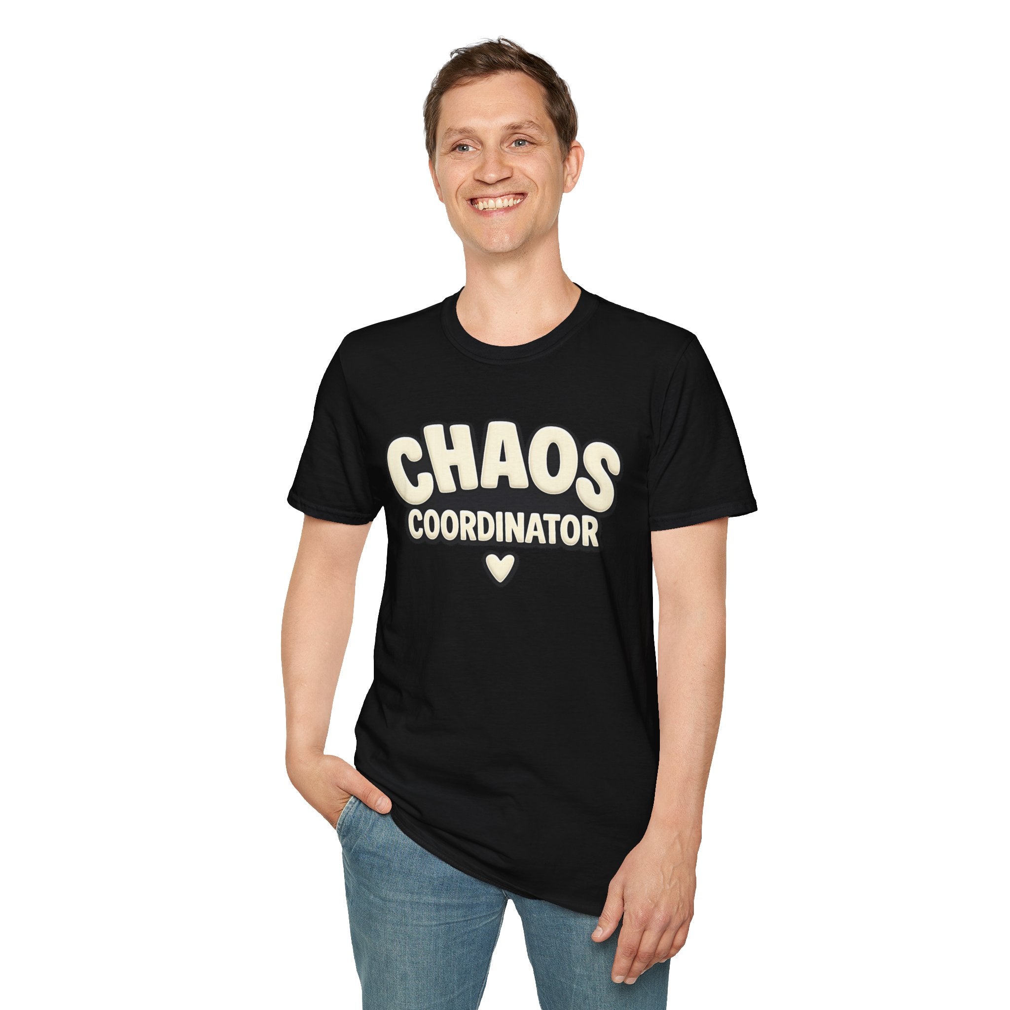 Chaos Coordinator T-Shirt — Funny Mom / Teacher Shirt with Heart