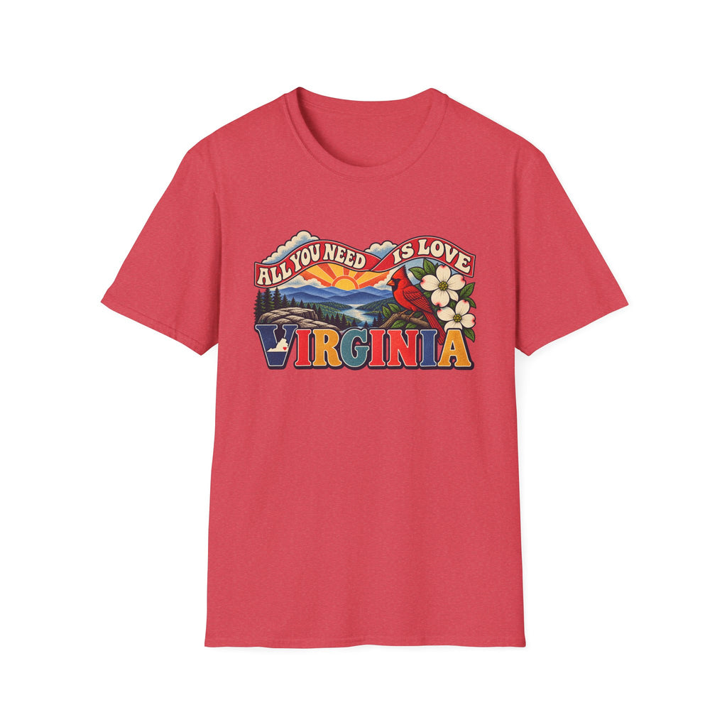 Virginia Retro 'All You Need Is Love' T-Shirt