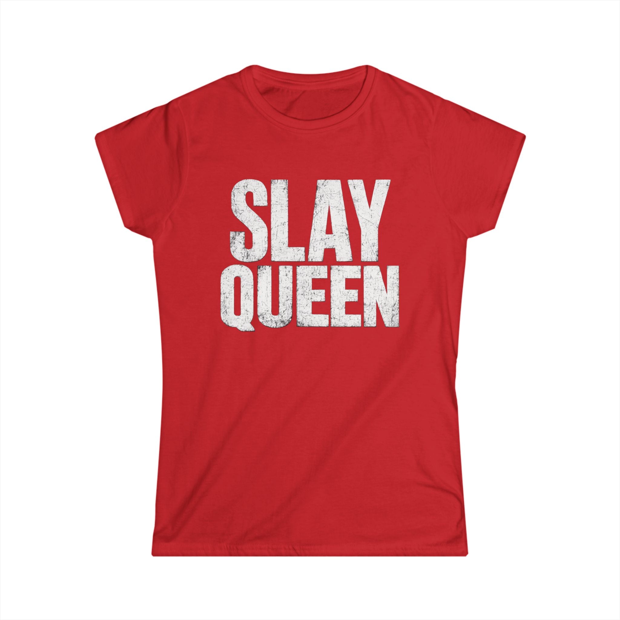 Slay Queen T-Shirt — Bold Vintage Graphic Tee for Confident Women