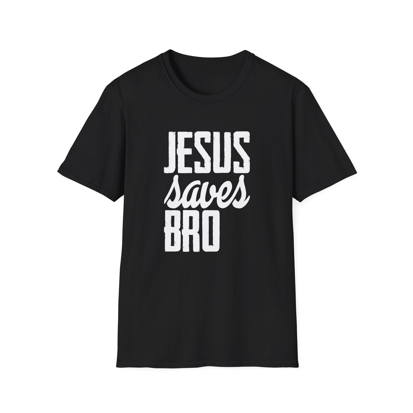 Jesus Saves Bro - Unisex Softstyle T-Shirt