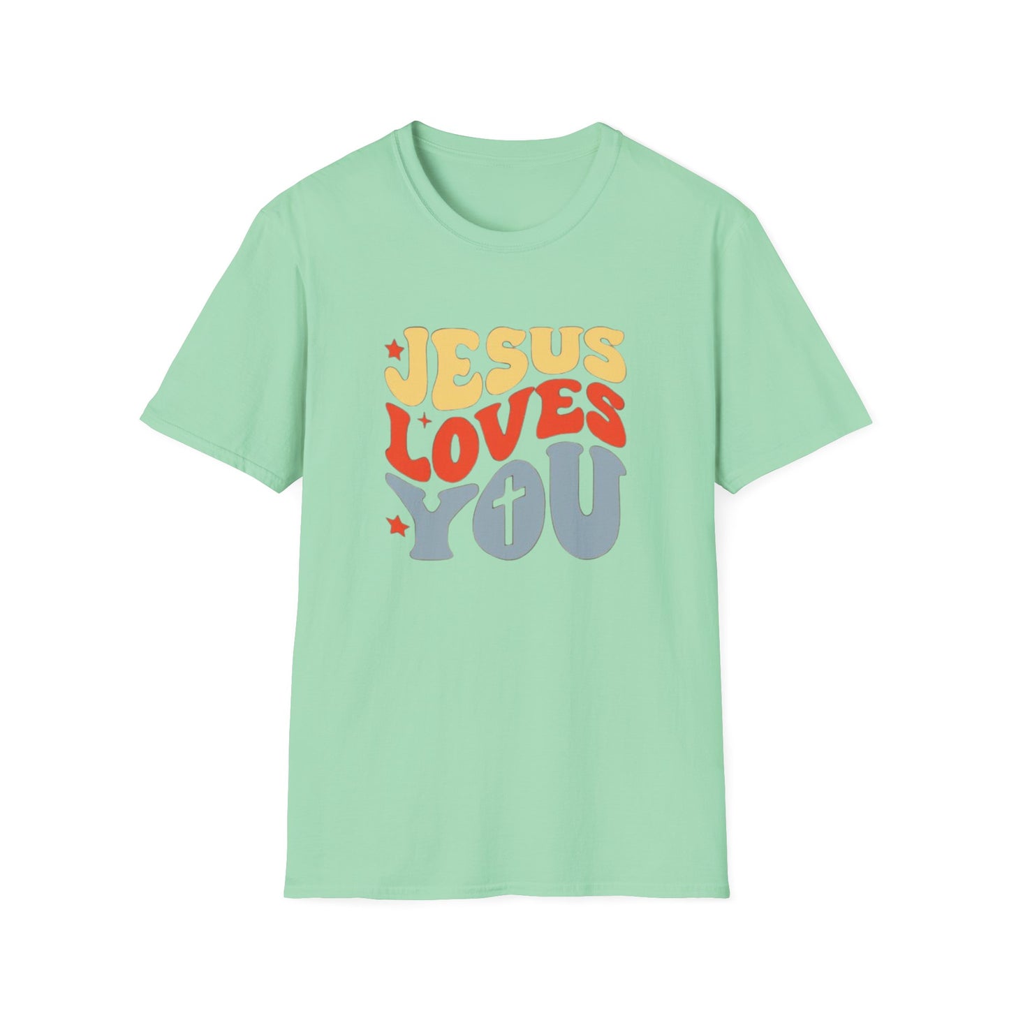 Jesus Loves You - Unisex Softstyle T-Shirt - Fun and Casual Wear for All Occasions