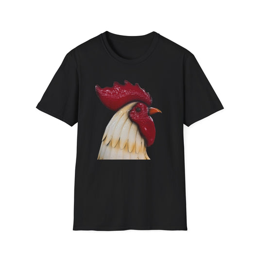 Vintage Rooster Unisex Tee, Softstyle Farm Animal Shirt, Gift for Chicken Lovers, Funny Hen Apparel, Casual Everyday Wear