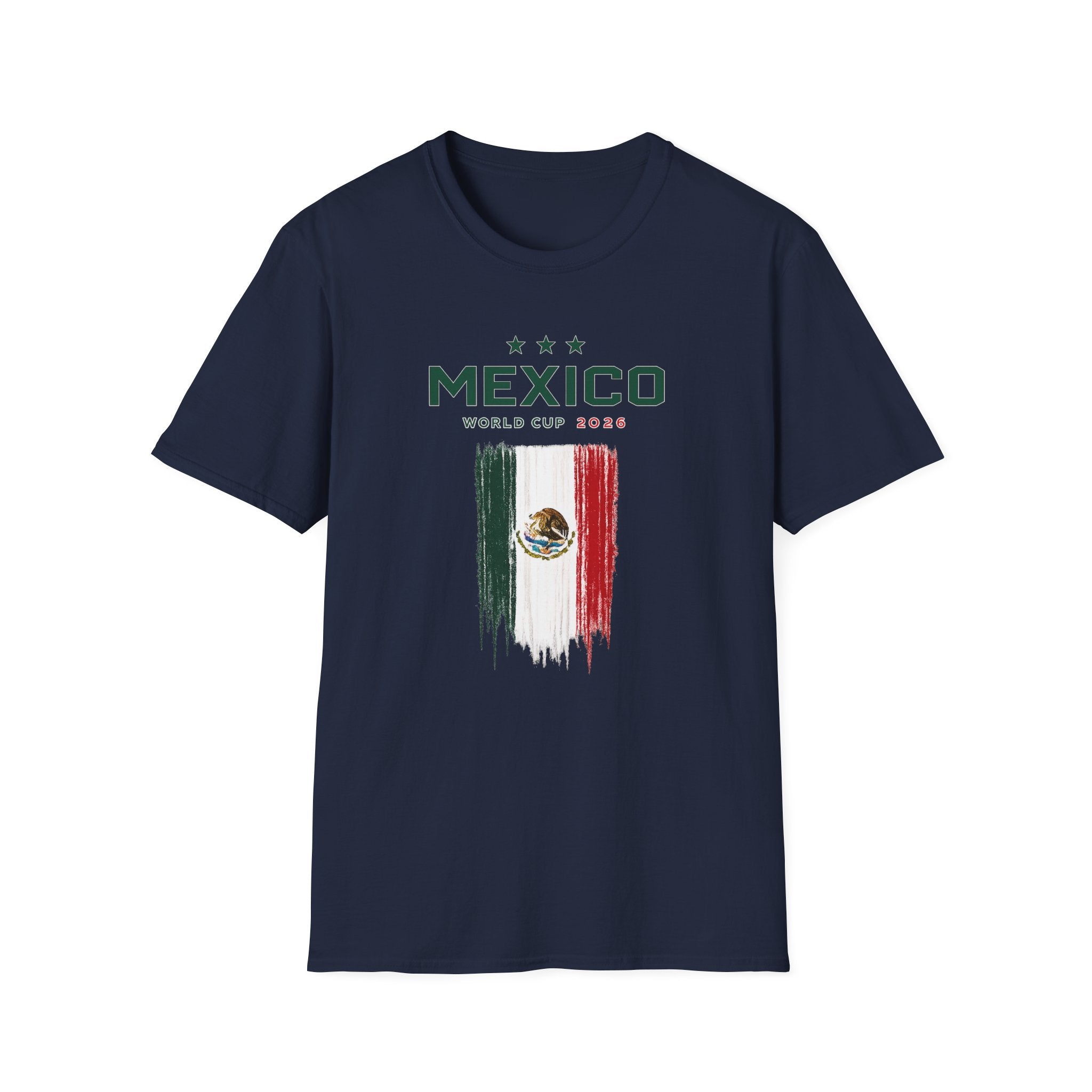 Mexico World Cup 2026 T-Shirt – Distressed Flag Soccer Tee