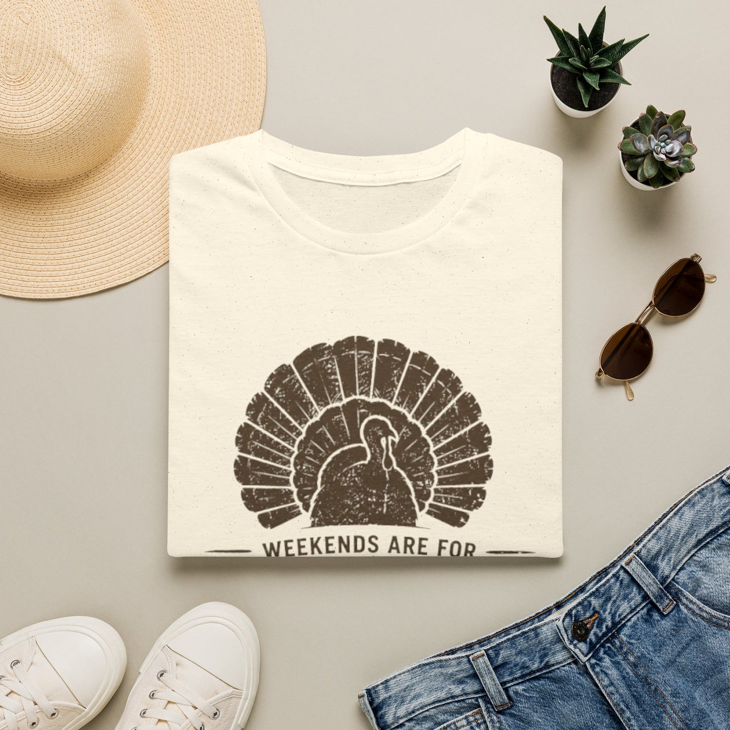 Weekends Are for Gobblers T-Shirt — Vintage Turkey Tee
