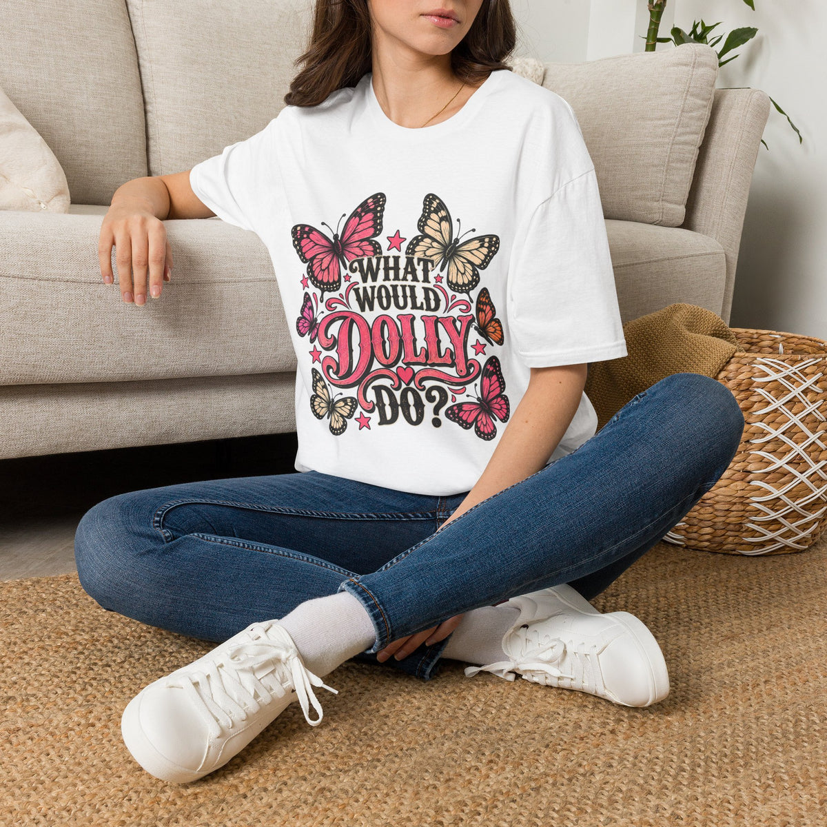 What Would Dolly Do? Butterfly Graphic Tee