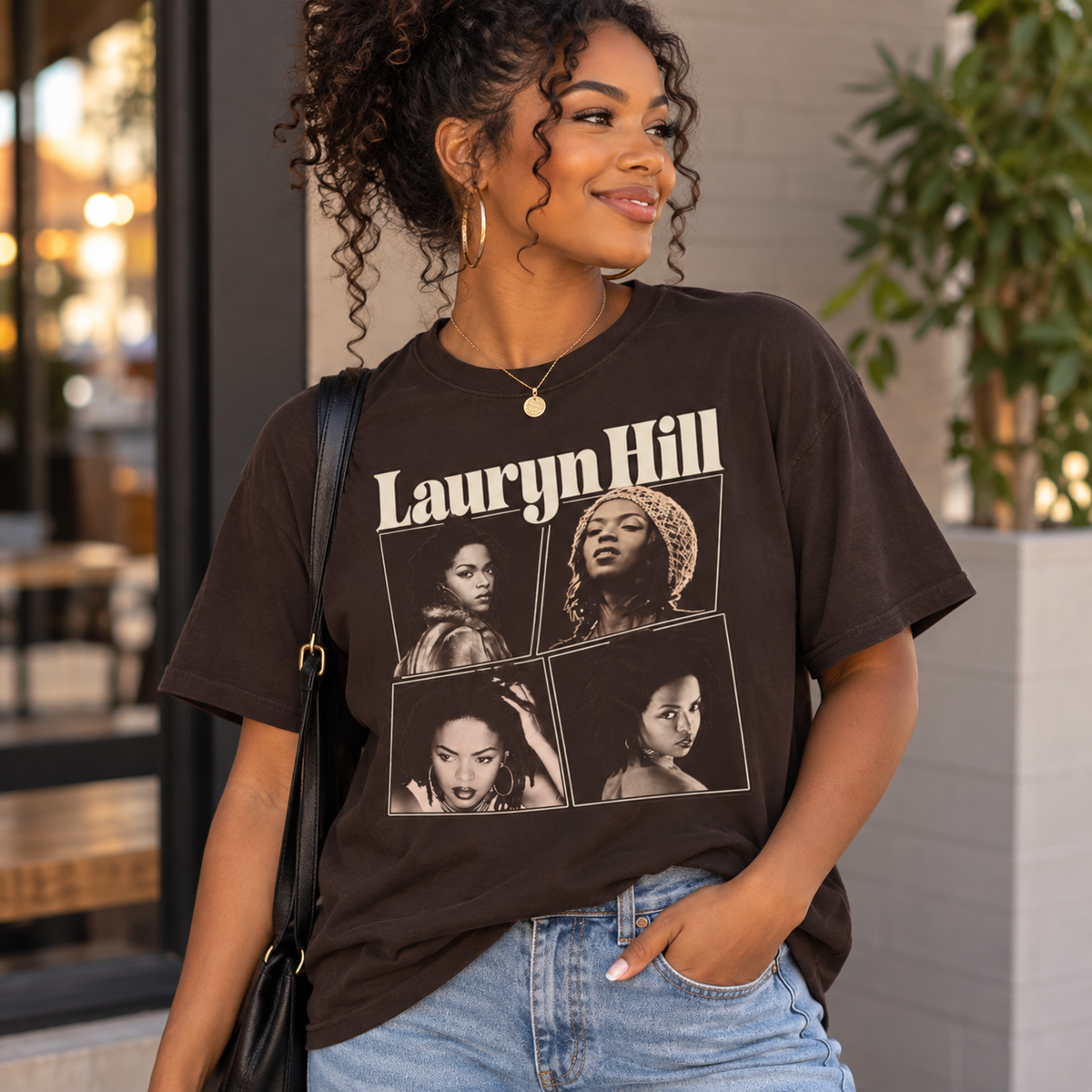 Lauryn Hill Vintage Portrait Collage