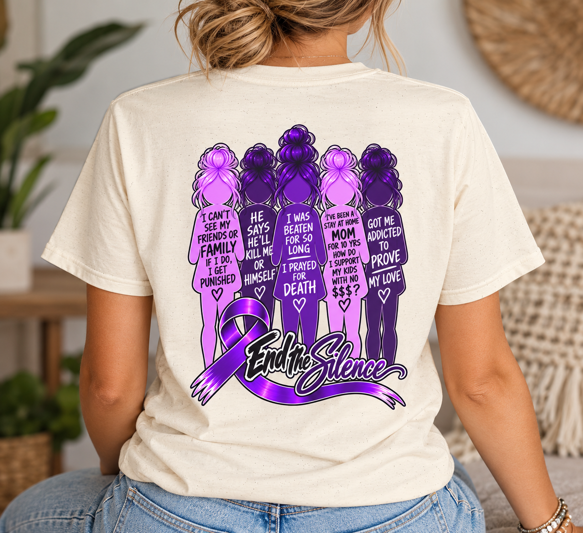 End the Silence – Shades of Domestic Violence Awareness Tee