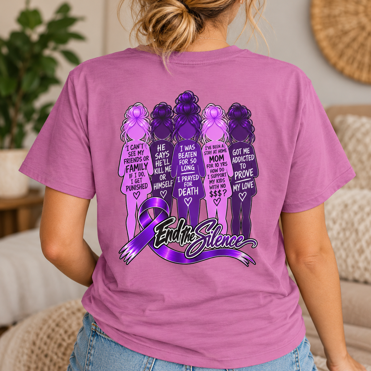 End the Silence – Shades of Domestic Violence Awareness Tee