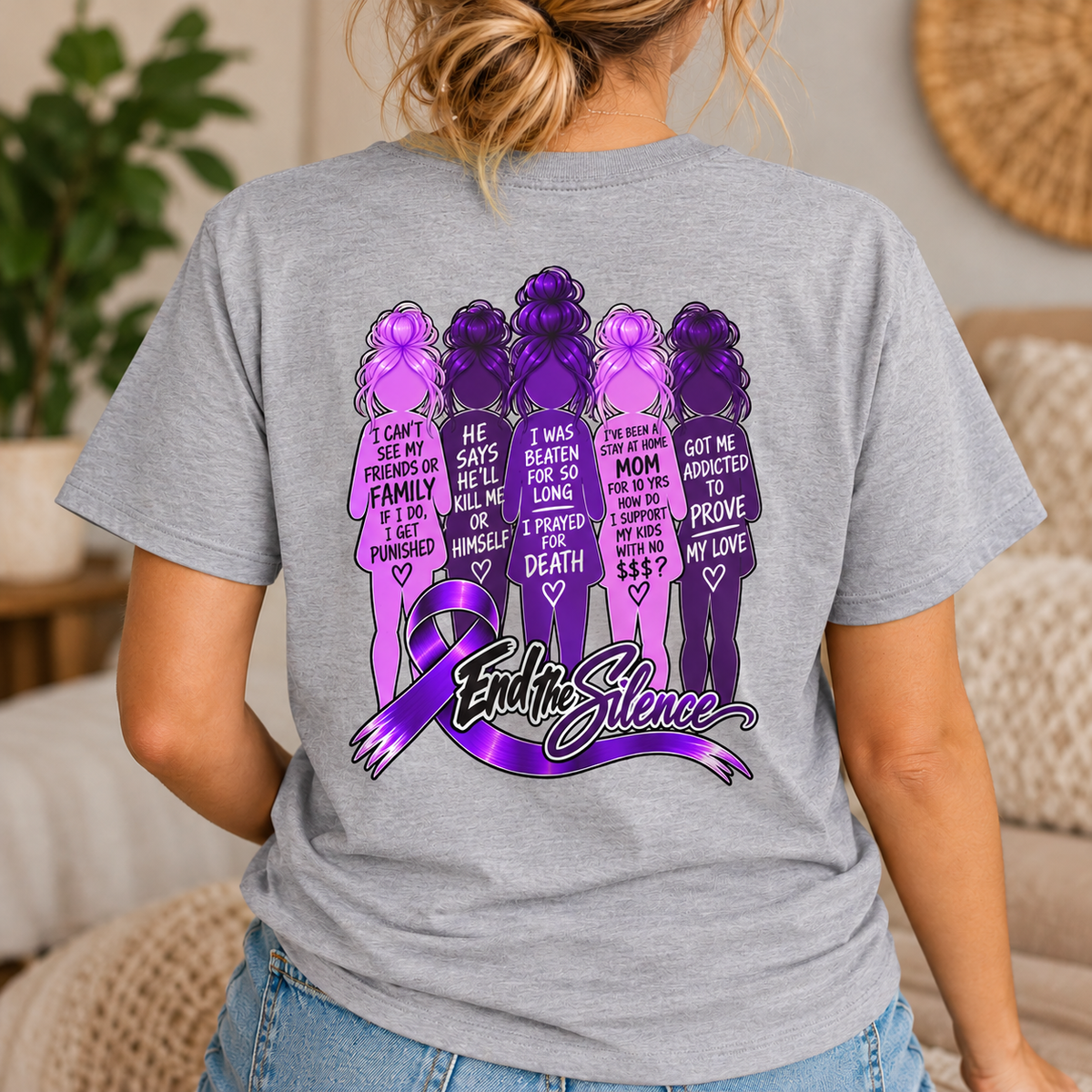 End the Silence – Shades of Domestic Violence Awareness Tee