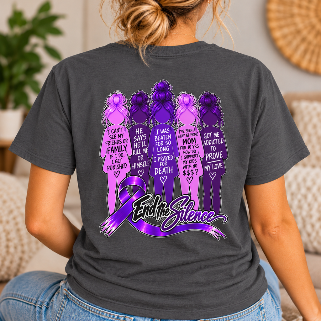 End the Silence – Shades of Domestic Violence Awareness Tee