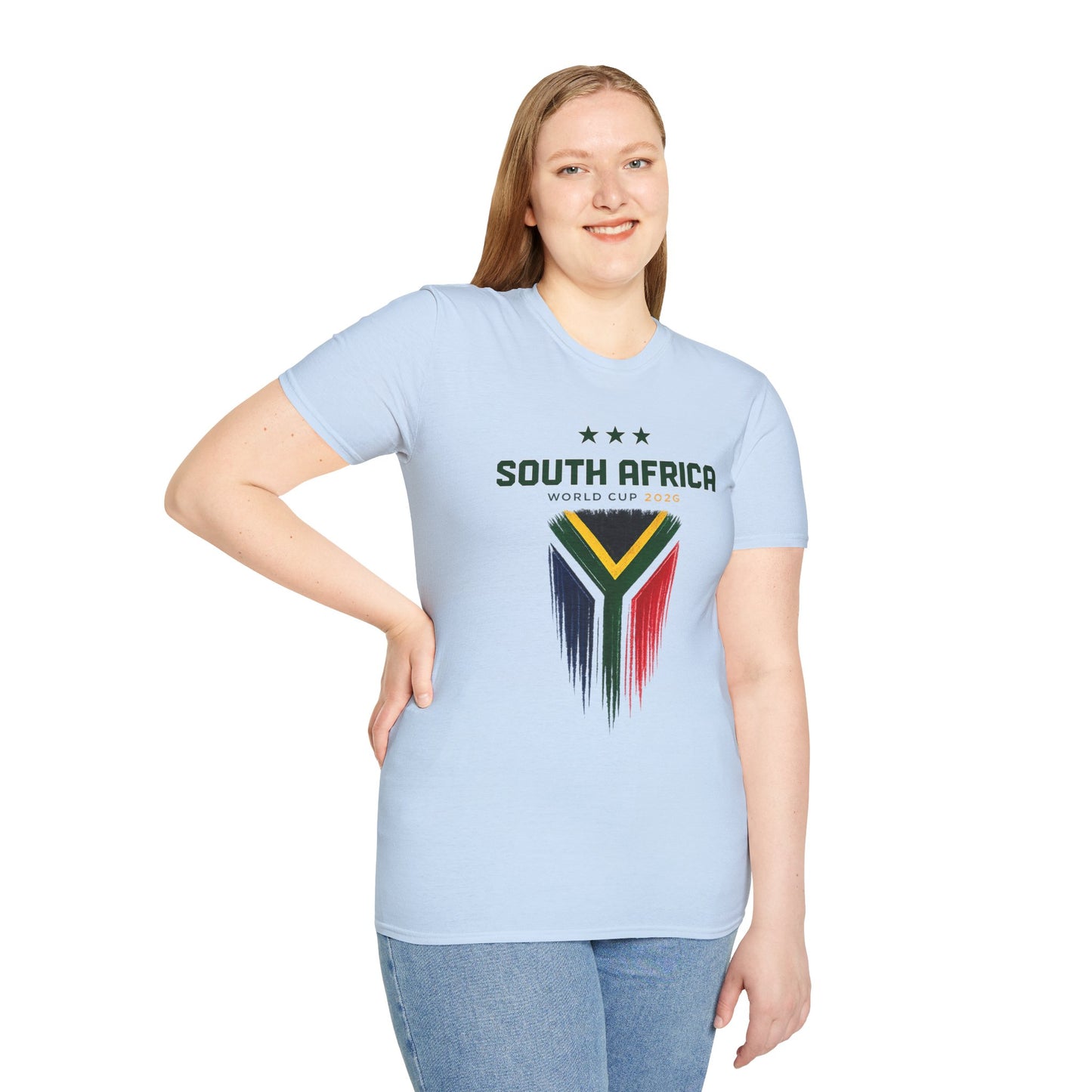 South Africa World Cup T-Shirt — Distressed Flag Soccer Fan Tee
